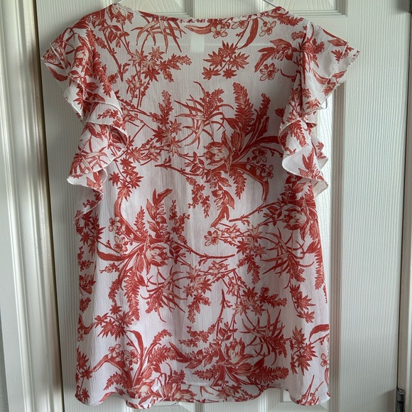 H&M Floral Ruffle Sleeve Top - Picture 2 of 2